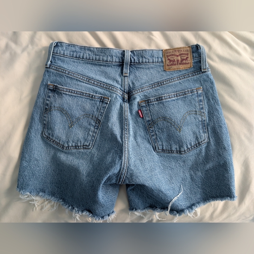 Levi's Light Blue Denim Jean Shorts